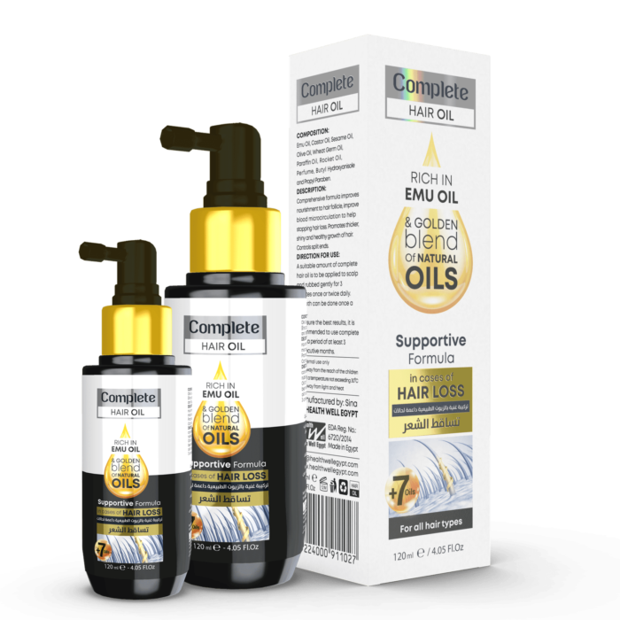 Complete Hair Oil with Emu Oil, Olive Oil, and Jojoba Oil for Healthy Hair