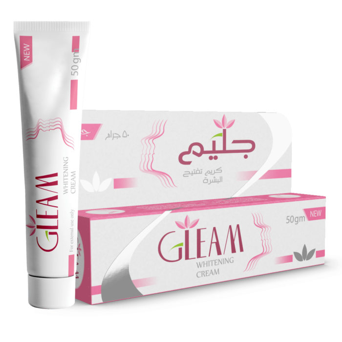 Gleam Whitening Cream targets and treats skin hyperpigmentation, addressing discolorations from the sun and post-acne discoloration.