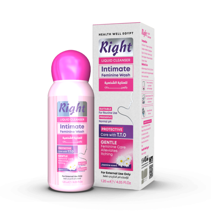 Right Feminine Cleanser: Gentle and effective intimate hygiene.